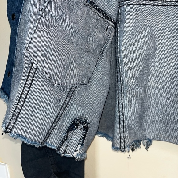 Classic Dark Blue Jean Jacket - Picture 4 of 7